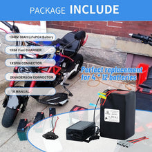 Load image into Gallery viewer, 48V 30AH Lithium Lifepo4 Battery li ion Batteries Pack for Ebike Electric Bicycle