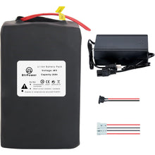 Load image into Gallery viewer, 48v 25ah Lithium Li-ion 48V Ebike Battery Pack fit for 1000W Motor Scooter 50A BMS