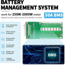 Load image into Gallery viewer, 48v 25ah Lithium Lifepo4 Ebike Battery Pack fit for 1000W Motor Scooter 50A BMS