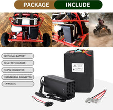 Load image into Gallery viewer, 72V 25Ah Lithium Lifepo4 Ebike Battery Pack for Electric Bike Motor Scooter 50A BMS 5A Charger