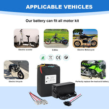 Load image into Gallery viewer, 48v 25ah Lithium Li-ion 48V Ebike Battery Pack fit for 1000W Motor Scooter 50A BMS