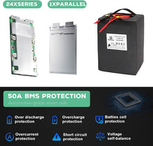 Load image into Gallery viewer, 72V 20Ah 72 Volt Rechargeable Battery Pack Lifepo4 Battery Electric Bike Battery