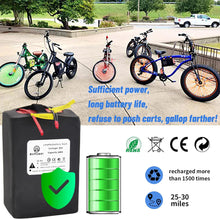 Load image into Gallery viewer, 36V 20Ah Lifepo4 Ebike Battery Pack for Electric Bicycle Scooter 500W 750W Motor