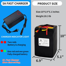 Load image into Gallery viewer, 48V Ebike Battery 35Ah Btrpower Electric Bike Lifepo4 Lithium for Scooter Motor