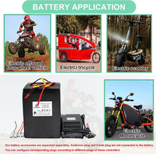 Load image into Gallery viewer, 72V 20Ah 72 Volt Rechargeable Battery Pack Lifepo4 Battery Electric Bike Battery