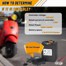 Load image into Gallery viewer, 48V Ebike Battery 35Ah Btrpower Electric Bike Lifepo4 Lithium for Scooter Motor