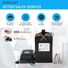 Load image into Gallery viewer, 60v 20ah Lifepo4 Battery Pack for Electric Bike Bicycle Scooter Rechargeable Batteries