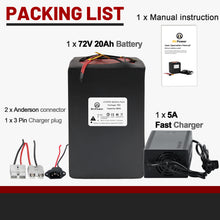 Load image into Gallery viewer, 72V 20Ah Lifepo4 Ebike Battery Pack for Electric Bike Motor Scooter 50A BMS