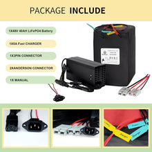 Load image into Gallery viewer, 48 Volt Bicycle Battery LiFePO4 Electric Bikes Scooter Ebike Battery 48V 40Ah