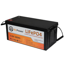 Load image into Gallery viewer, 12V 200Ah LiFePO4 Deep Cycle Battery With 100A BMS For RV Marine Solar System
