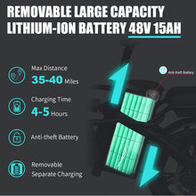 Load image into Gallery viewer, 14" 400W Folding Ebike Adults City Electric Bike 48V 15AH Battery Safe for Adult
