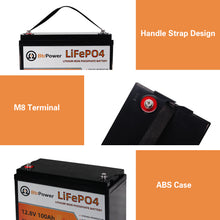 Load image into Gallery viewer, Lifepo4 Battery Pack 12v Deep Cycle 100Ah Battery for RV Solar System
