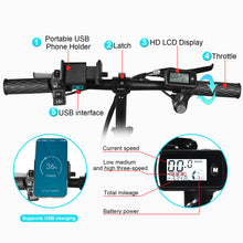 Load image into Gallery viewer, 14" 400W Folding Ebike Adults City Electric Bike 48V 15AH Battery Safe for Adult