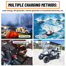 Load image into Gallery viewer, 12V 50Ah LiFePO4 Deep Cycle Battery With 100A BMS For Wheelchair RV Marine Solar System