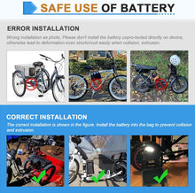 Load image into Gallery viewer, 48v 25ah Lithium Lifepo4 Ebike Battery Pack fit for 1000W Motor Scooter 50A BMS
