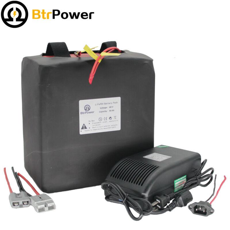 60V 50Ah Lithium LiFePO4 E Bike Battery for 2000W Electric Bike Motorcycle Motor