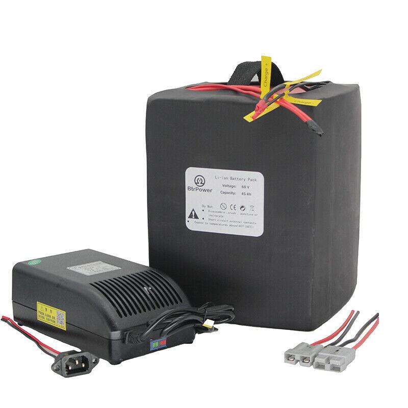BtrPower Lithium 60V 45Ah Li-ion Battery Pack for E-Bike 3500W Motor S –  BtrPower_Battery